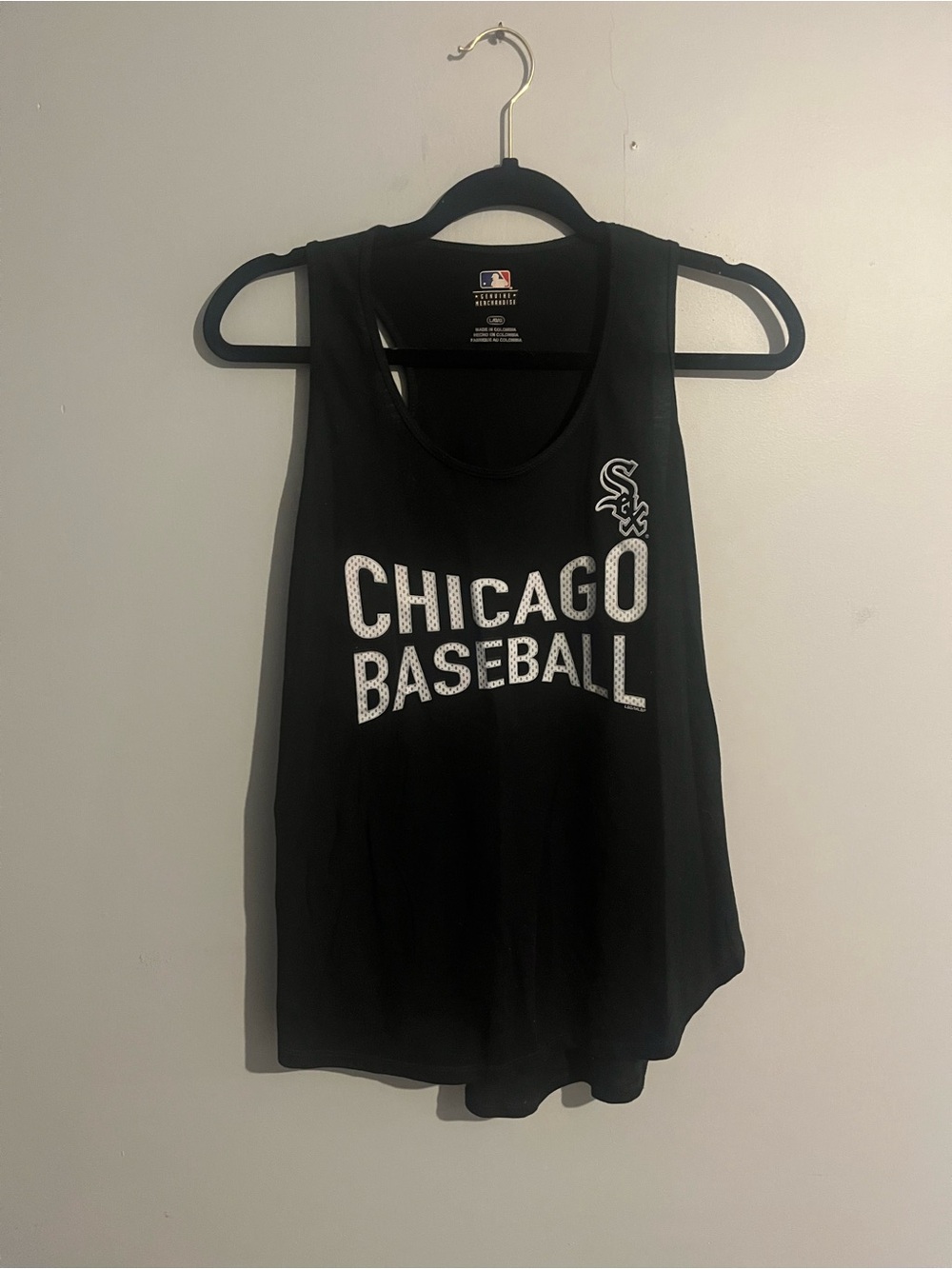 Genuine Merchandise Black Chicago Baseball Women's Tank size large